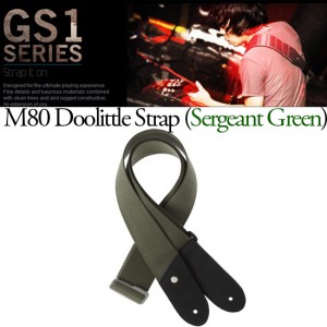 (지엠뮤직_스트랩) MONO Doolittle(Sergeant Green) 모노 Guitar Strap 기타멜방 (M80-DLT-GRN)