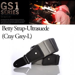 (지엠뮤직_스트랩)MONO Betty Ultrasuede(Clay Grey) L 롱(라지) 모노 Guitar Strap 멜방 (M80-BTY-CLY-L)