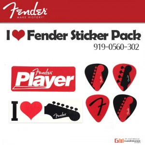 (지엠뮤직_스티커) Fender Die Cut Stickers 4pieces (919-0560-304) 펜더 액세서리