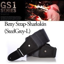 (지엠뮤직_스트랩)MONO Betty Sharkskin(Steel Grey) L 롱(라지) 모노 Guitar Strap 멜방 (M80-BTY-GRY-L)