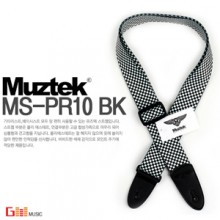 (지엠뮤직_스트랩)Muztek MS-PR-10 BK 체크 기타멜방 뮤즈텍 Strap