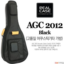 (지엠뮤직_케이스) RealCase AGC2012 Black 고품질 통기타 가방 리얼케이스 Case