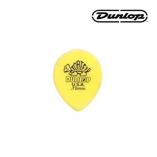 던롭 피크 기타피크 톨텍스 티어드롭 0.73mm 413R.73 Tortex Teardrop Dunlop Pick