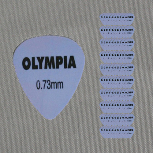 봉지(100개) Olympia STANDARD 0.73mm 일렉기타피크